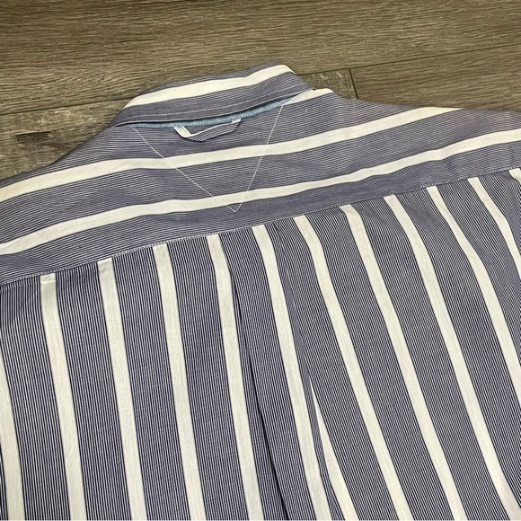 NEW Vintage Tommy Hilfiger Vertical Striped Button Down Men's Shirt Cotton Sz L - Picture 9 of 10